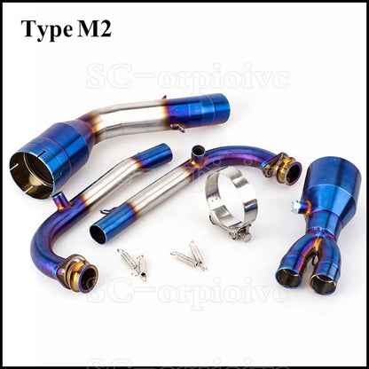 Tmax T-max 530 Full Exhaust system Front link Pipe Exhaust muffler Modified Escap moto For Yamaha Tmax560 Tmax530 2017-2021