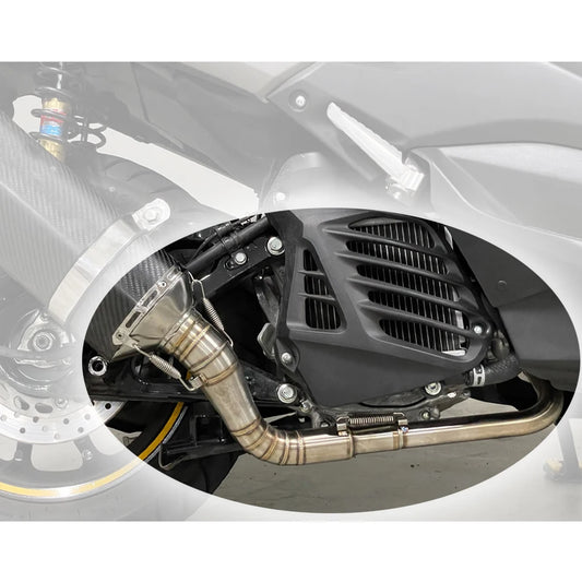 NMAX155 NMAX125 Motorcycle Exhaust Pipe Middle Link Pipe Slip-On Stainless Steel Connect For Yamaha NMAX N-MAX 125 155 2015-2017