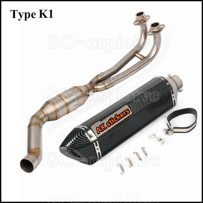 Tmax T-max 530 Full Exhaust system Front link Pipe Exhaust muffler Modified Escap moto For Yamaha Tmax560 Tmax530 2017-2021