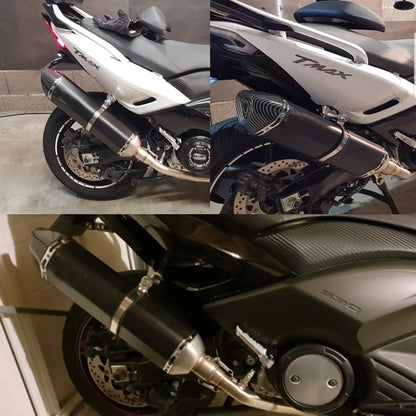 Tmax T-max 530 Full Exhaust system Front link Pipe Exhaust muffler Modified Escap moto For Yamaha Tmax560 Tmax530 2017-2021