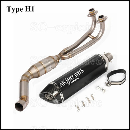 Tmax T-max 530 Full Exhaust system Front link Pipe Exhaust muffler Modified Escap moto For Yamaha Tmax560 Tmax530 2017-2021
