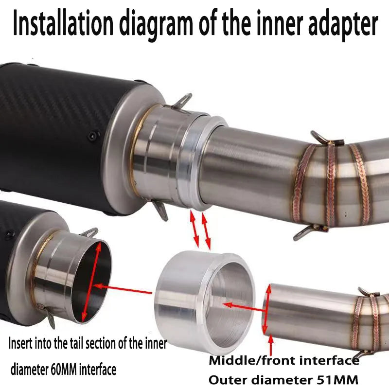 Universal Motorcycle ARROW Exhaust Muffler DB Killer GP Motocross Escape  For Yamaha R1 R3 R6 CBR1000RR MT07 09 Z1000