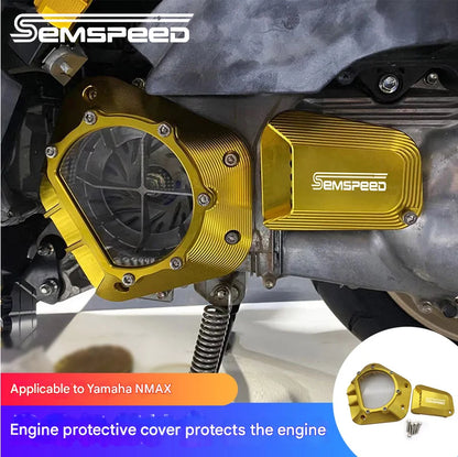 For Yamaha NMAX155CC 125CC 150CC 2020-2024 2021 2022 2023 Modified Parts Engine Protection Cover NMAX Transparent Clutch Cover