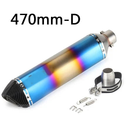 51mm Motorcycle Exhaust Pipe Modified Muffler Pipe Echappement Moto Db Killer for Akrapovic XJ6 MT07 09 03 Universal Accessories