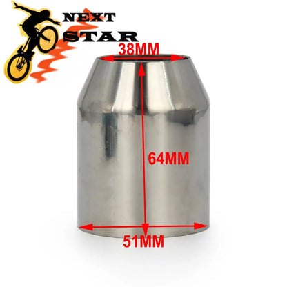 Universal 38-51MM Motorcycle Exhaust Pipe Muffler Escape Accessory For 38-51MM Dirt Bike Street Bike Scooter ATV Quad