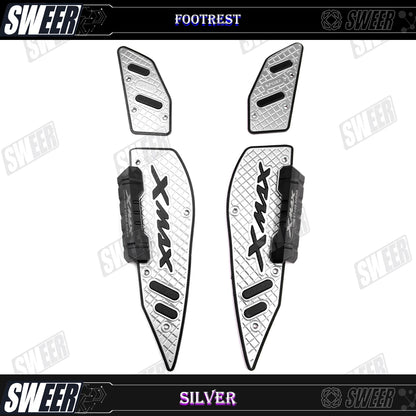 Motorcycle Accessories Footrest Step Footboard Footpads Pedal Plate Foot Pegs For YAMAHA XMAX 300 2017-2025 Anti Wrestling