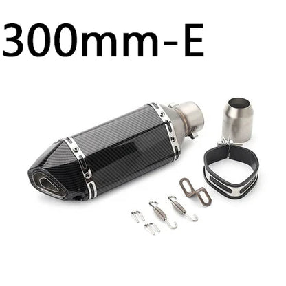 51mm Motorcycle Exhaust Pipe Modified Muffler Pipe Echappement Moto Db Killer for Akrapovic XJ6 MT07 09 03 Universal Accessories