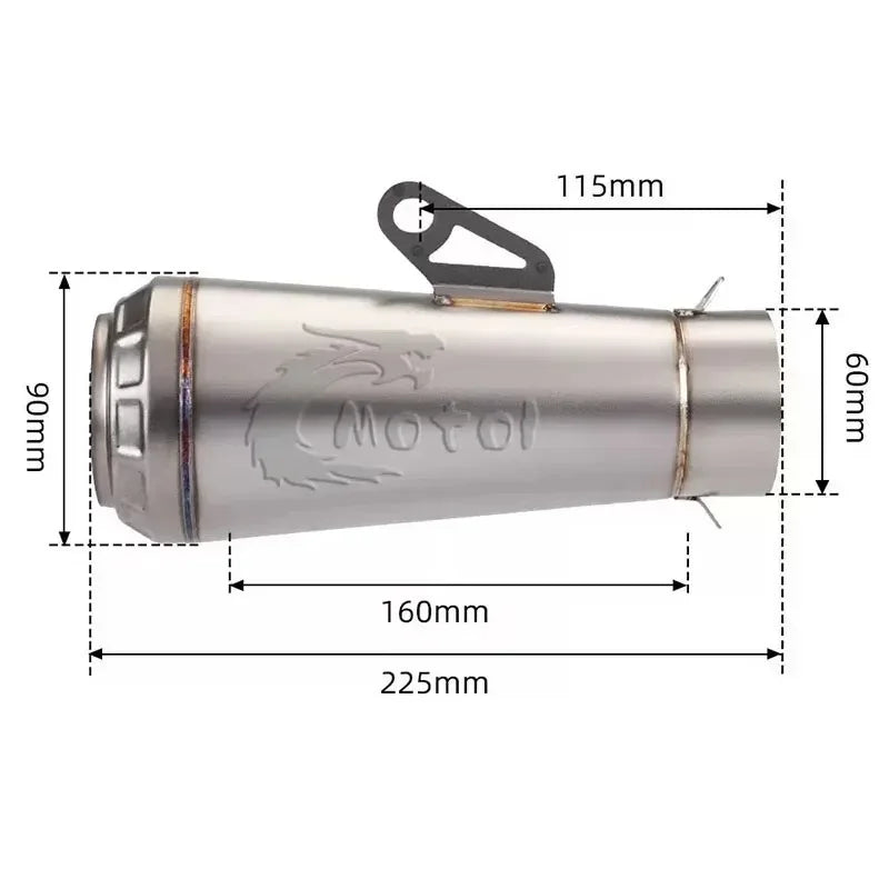 Universal Motorcycle ARROW Exhaust Muffler DB Killer GP Motocross Escape  For Yamaha R1 R3 R6 CBR1000RR MT07 09 Z1000