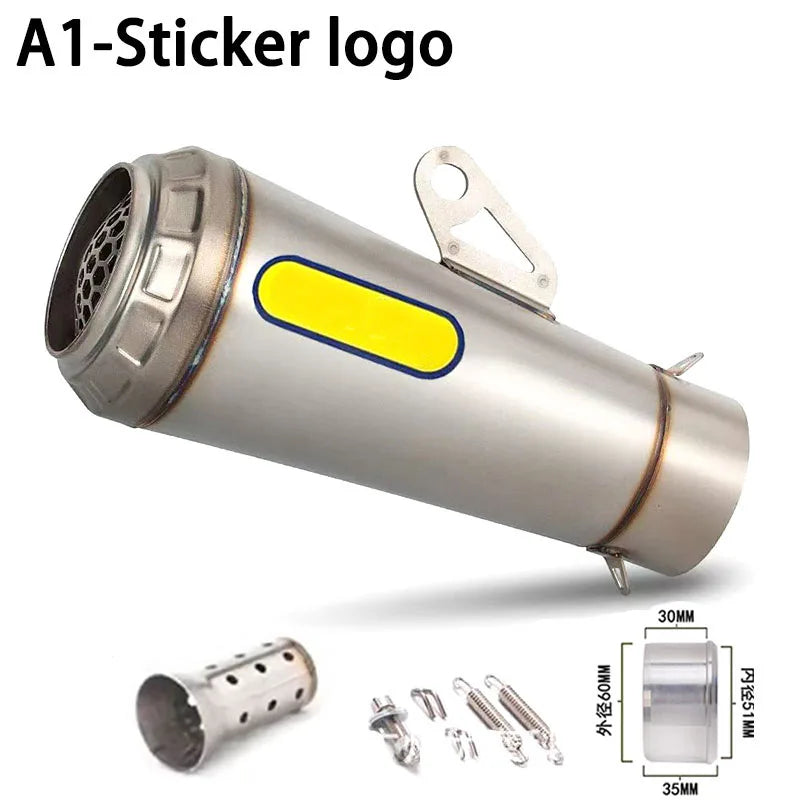 Universal Motorcycle ARROW Exhaust Muffler DB Killer GP Motocross Escape  For Yamaha R1 R3 R6 CBR1000RR MT07 09 Z1000