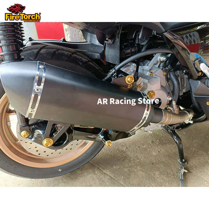 For Yamaha XMAX 250 300 XMAX250 XMAX300 2017 - 2023 Motorcycle Exhaust Escape Modify Mid Link Pipe Connect 51mm Muffler System