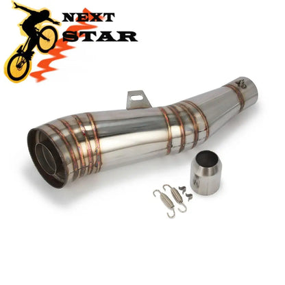 Universal 38-51MM Motorcycle Exhaust Pipe Muffler Escape Accessory For 38-51MM Dirt Bike Street Bike Scooter ATV Quad