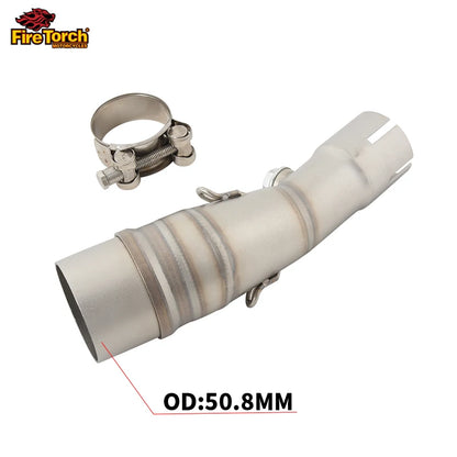 For Yamaha XMAX 250 300 XMAX250 XMAX300 2017 - 2023 Motorcycle Exhaust Escape Modify Mid Link Pipe Connect 51mm Muffler System