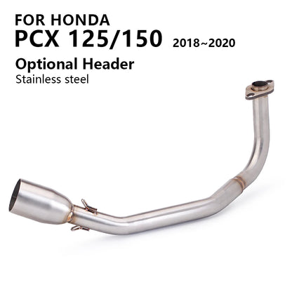 Motorcycle Exhaust System Escape Scooter Slip on Front Link Pipe 51mm For Honda PCX125 PCX150 PCX 125 150 Before 2024