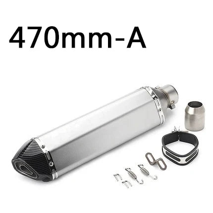 51mm Motorcycle Exhaust Pipe Modified Muffler Pipe Echappement Moto Db Killer for Akrapovic XJ6 MT07 09 03 Universal Accessories