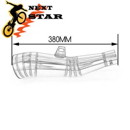 Universal 38-51MM Motorcycle Exhaust Pipe Muffler Escape Accessory For 38-51MM Dirt Bike Street Bike Scooter ATV Quad