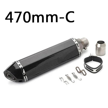 51mm Motorcycle Exhaust Pipe Modified Muffler Pipe Echappement Moto Db Killer for Akrapovic XJ6 MT07 09 03 Universal Accessories