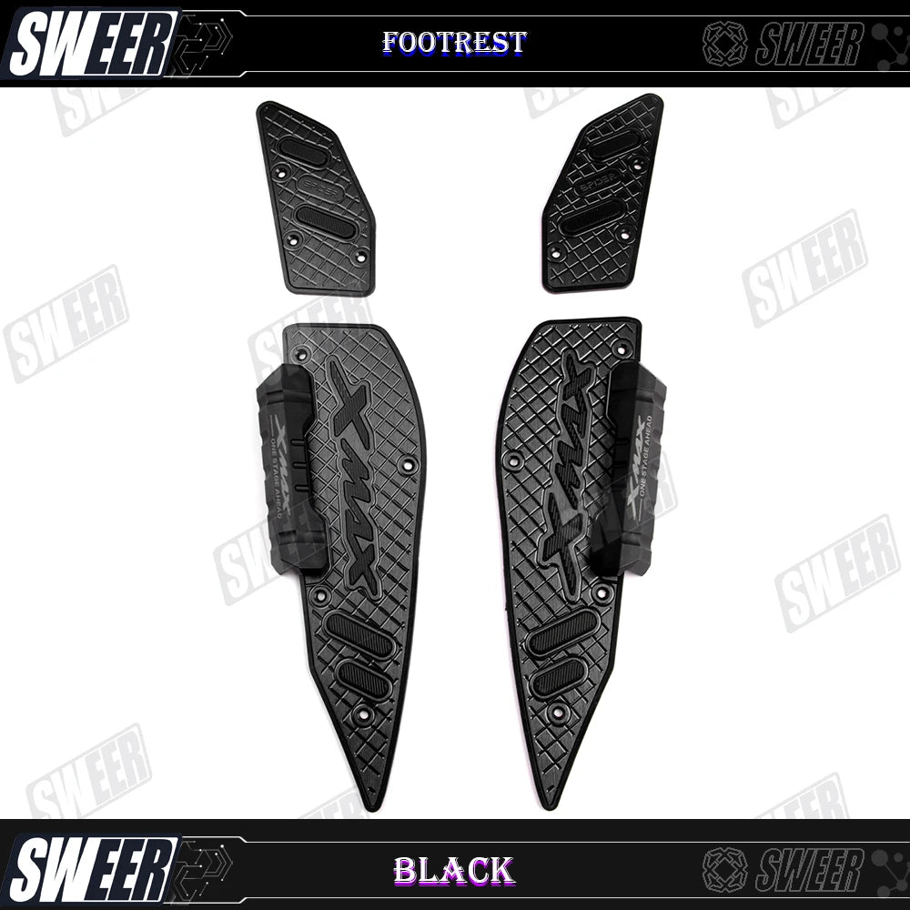 Motorcycle Accessories Footrest Step Footboard Footpads Pedal Plate Foot Pegs For YAMAHA XMAX 300 2017-2025 Anti Wrestling