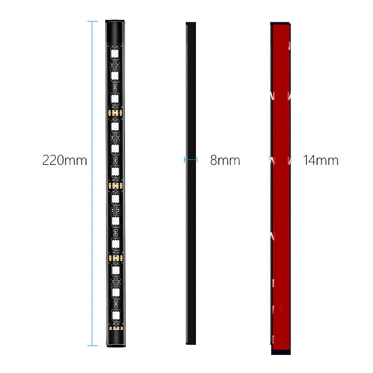 LED Car Motorcycle Decorative Ambient Lamp Backlight 5050 SMD Flexible Waterproof RGB APP Sound Control Moto Atmosphere Light