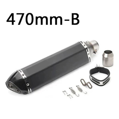 51mm Motorcycle Exhaust Pipe Modified Muffler Pipe Echappement Moto Db Killer for Akrapovic XJ6 MT07 09 03 Universal Accessories