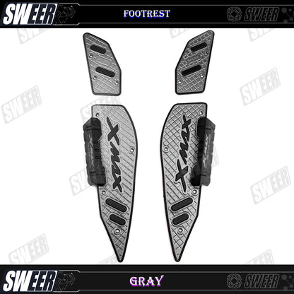 Motorcycle Accessories Footrest Step Footboard Footpads Pedal Plate Foot Pegs For YAMAHA XMAX 300 2017-2025 Anti Wrestling
