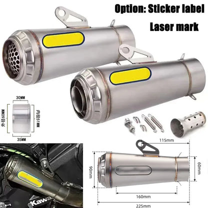 Universal Motorcycle ARROW Exhaust Muffler DB Killer GP Motocross Escape  For Yamaha R1 R3 R6 CBR1000RR MT07 09 Z1000