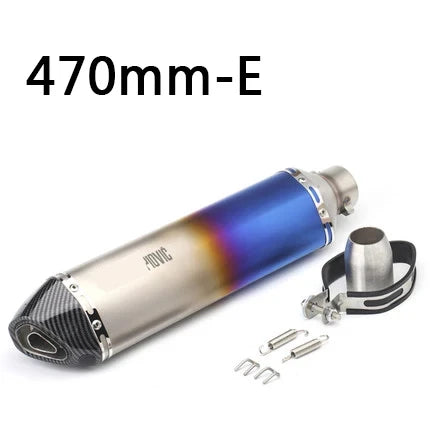 51mm Motorcycle Exhaust Pipe Modified Muffler Pipe Echappement Moto Db Killer for Akrapovic XJ6 MT07 09 03 Universal Accessories