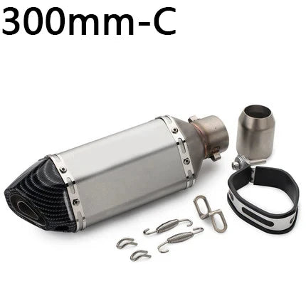 51mm Motorcycle Exhaust Pipe Modified Muffler Pipe Echappement Moto Db Killer for Akrapovic XJ6 MT07 09 03 Universal Accessories